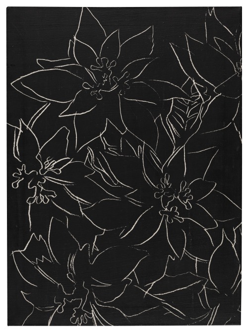 thunderstruck9:Andy Warhol (American, 1928-1987), Poinsettia, 1982. Acrylic and silkscreen ink on ca