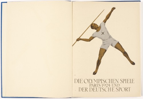 Carl Franz Moos, artwork for swiss booklet for Olympic Games, 1924 in Paris. Published by Julius Wag