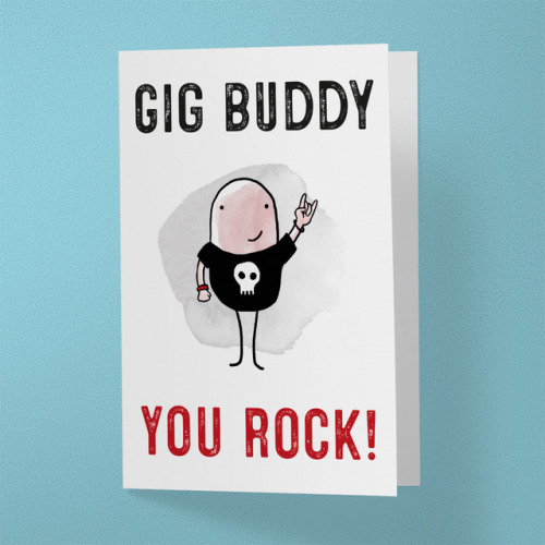 Send your favourite Gig Buddy a card to tell them how much they ROCK!http://etsy.me/2ognp1v