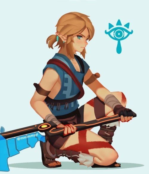 retrogamingblog2:    Breath of the Wild Link artwork by mmimmzel  