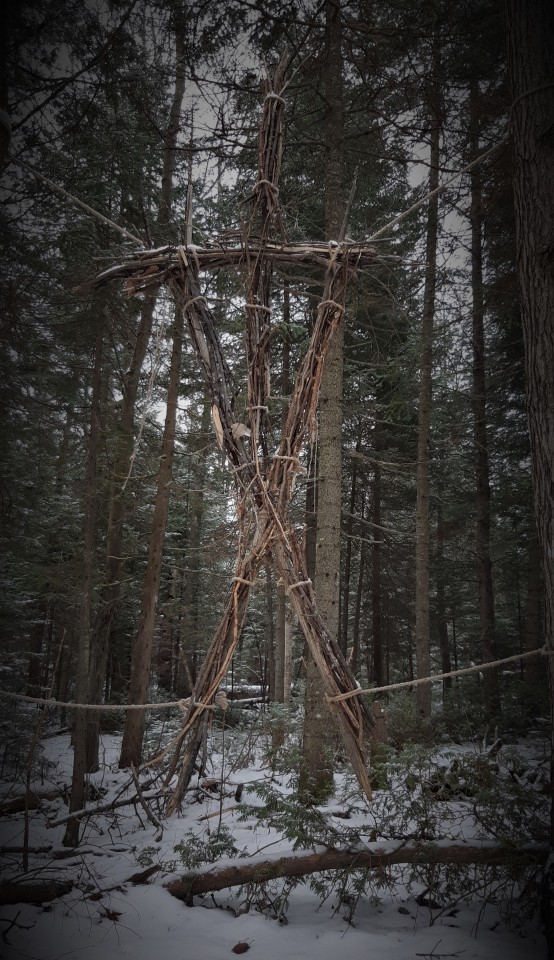 #BeAwareOfTheGiant8FtWoodenStickman