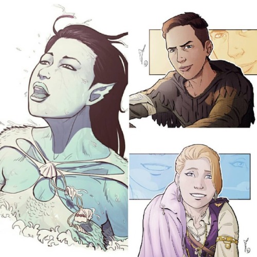 Three portrait commissions SWIPE &lt;&lt;&lt; Character designs for a pathfinder campaig