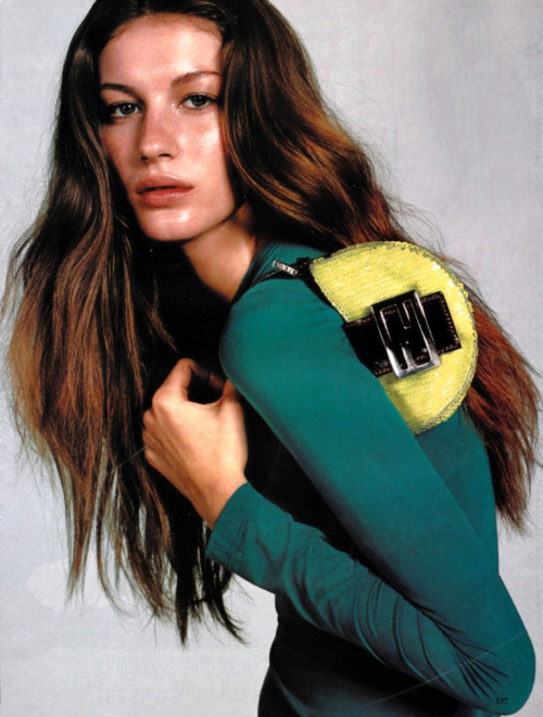 spring2000: gisele bündchen by steven meisel for vogue january 1999