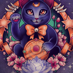 pandagorawr:  meganlara:  Maneki Luna by