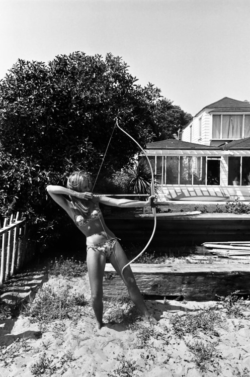 Dennis Hopper – Jane Fonda with bow and arrow, Malibu, 1965.