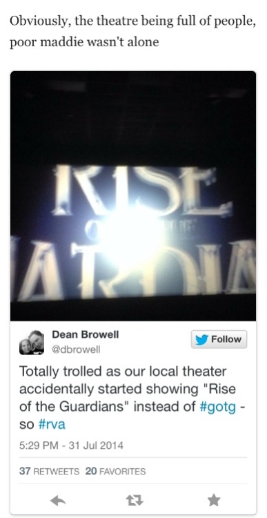 killerstella: notwosnowflakesarealike: EVERYONE STOP WHAT THEY ARE DOING! A theatre accidentally pla