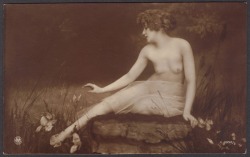 back-then:  Woodland nymph. c. 1910 