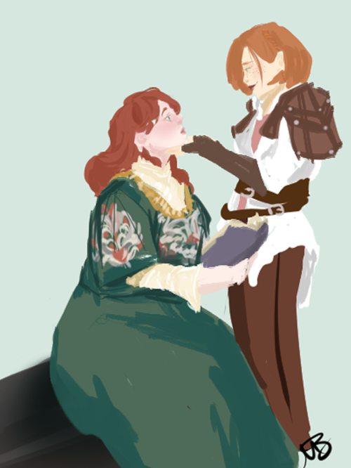 my warden, Lady Cousland and Leliana