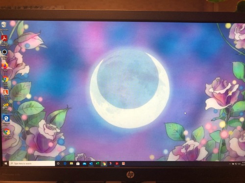 silvermoon424: silvermoon424:New weeb desktop wallpaper at work! It’s from Sailor Moon Crystal, but 
