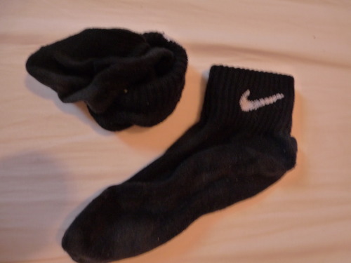 22yofootlover:  playing with the sweaty smelly socks that I just got from a hot guy that I met on th