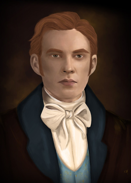 katiesghosts:A custom portrait of his Lordship himself. Inspired by Some Strange and Unnerving 