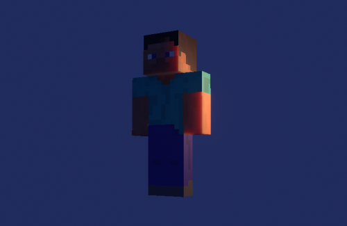 I gave Minecraft Steve subsurface scattering and spat in God’s face today.