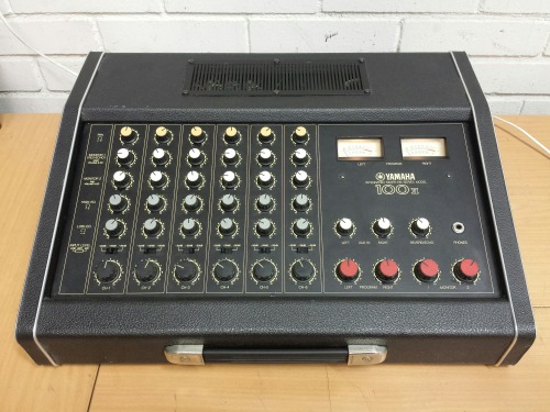 Yamaha EM-100 II 6 Channel Mixer With Power Amplifier, Spring Reverb And Equalizer, 1979