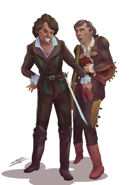 Random Drawing: Don Giovanni And Leporello, Ramey And Furlanetto Are The Best! I Loooove Their Dynamics.