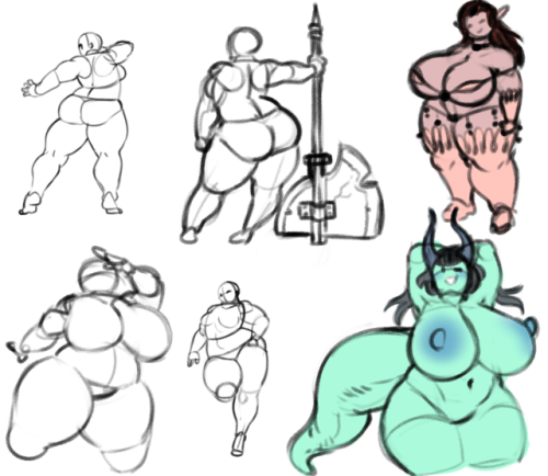 angstrom-nsfw:  studies of big girls