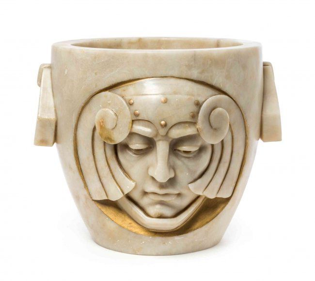 deaprojekt:    An Art Deco Alabaster Jardiniere  