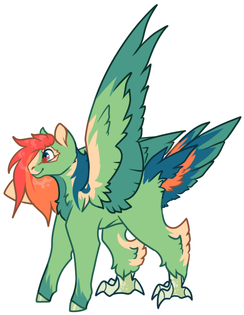 Next Pony Redraw Woo, This Is A Parrot Pegasus Adopt I Got From Vaniak Over On Toyhouse. I've Turned