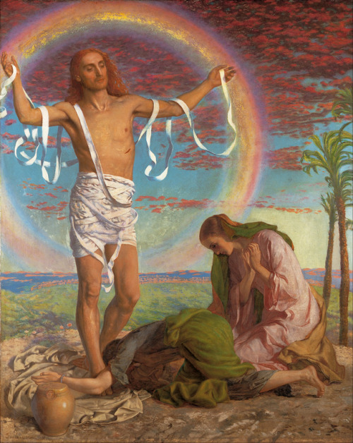 Cristo y las dos Marías por William Holman Hunt, segunda mitad del s. XIX.