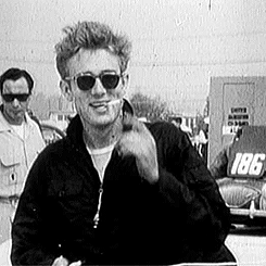 jamesdeaner:   Candid footage of James Dean at a race in Santa Barbara, 1955.  