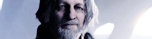 rosewaterhag:Hank smiling because of ConnorInspired by @buffyannepratt