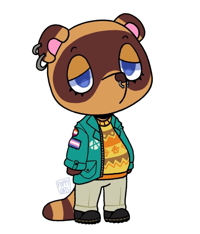 poppyoats:Tom Nook has an identical twin sister named Tammy and she’s an anti-landlord