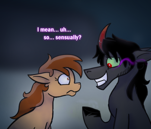 ask-king-sombra:  amazing wow A+++ no breaks on the great train choo choo  Apply hoof directly to forehead.