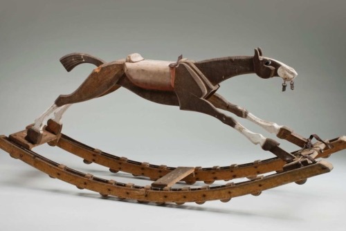 Wooden Horse, 1920. This rocking horse belonged to Andrew Gibson who grew up at Burrungurroolong sta