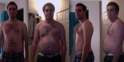 vangain:  Before 195lbs. After 218lbs. 01/01/13