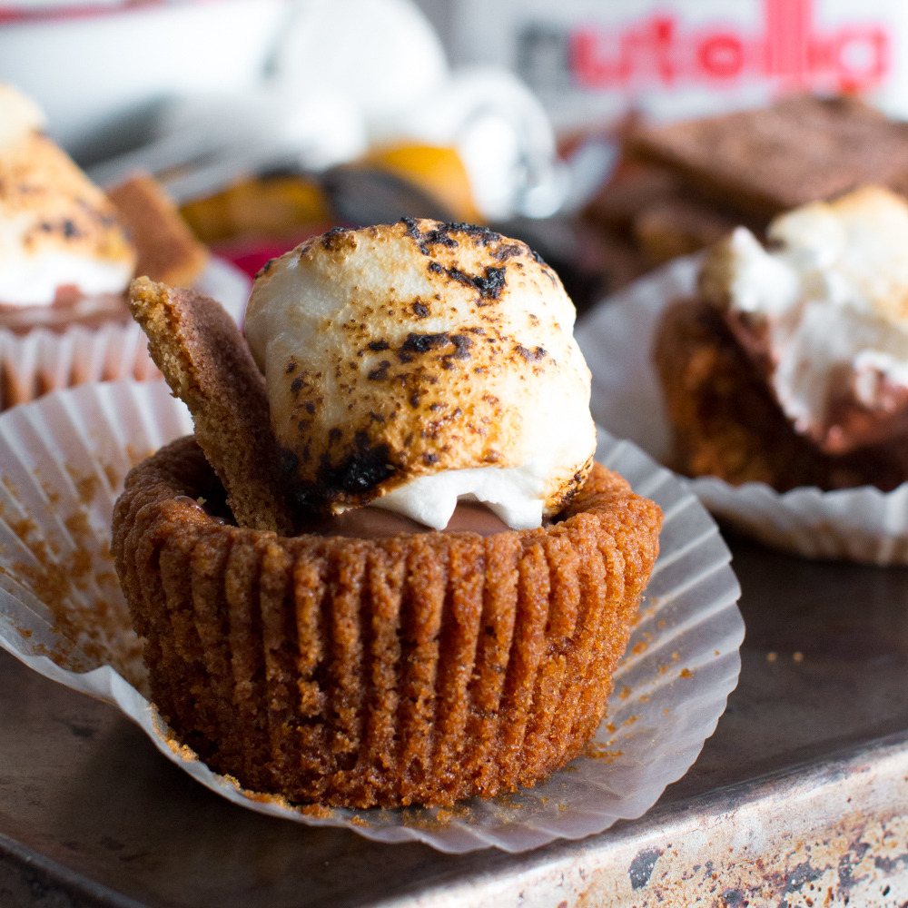 fullcravings:  Nutella S’mores Cookie Cups   Like this blog? Visit my Home Page