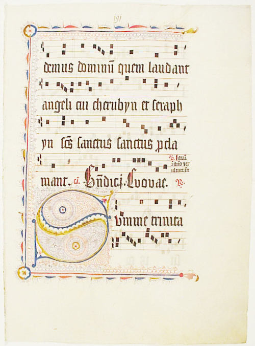 Manuscript Leaf with Initial S, from an Antiphonary, Metropolitan Museum of Art: Medieval ArtGift of