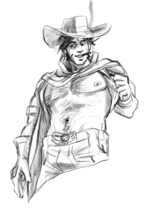 this mccree for @topstilestilinski is a little spicy so i figured id post it here