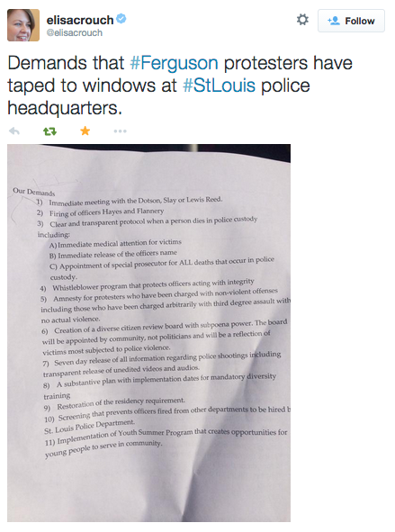 socialjusticekoolaid:   HAPPENING NOW (12/31/14): Ferguson St Louis protesters are demonstrating out front and occupying inside of St Louis Metropolitan PD HQ. Arrests have been made and pepper spray has been used. We’re closing out 2014 strong and