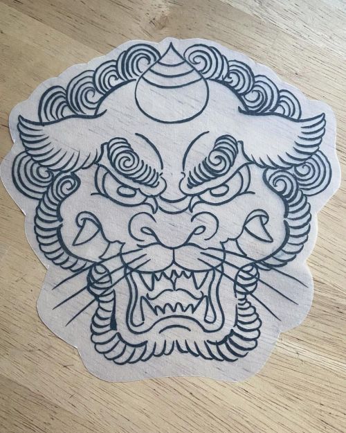 Foo dog available to tattoo after christmas! Hit me up if you want it. In #berlin @stayfreetattoober