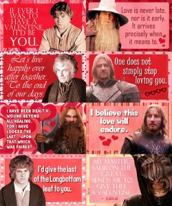 Lord of the Rings Valentine greetings, version