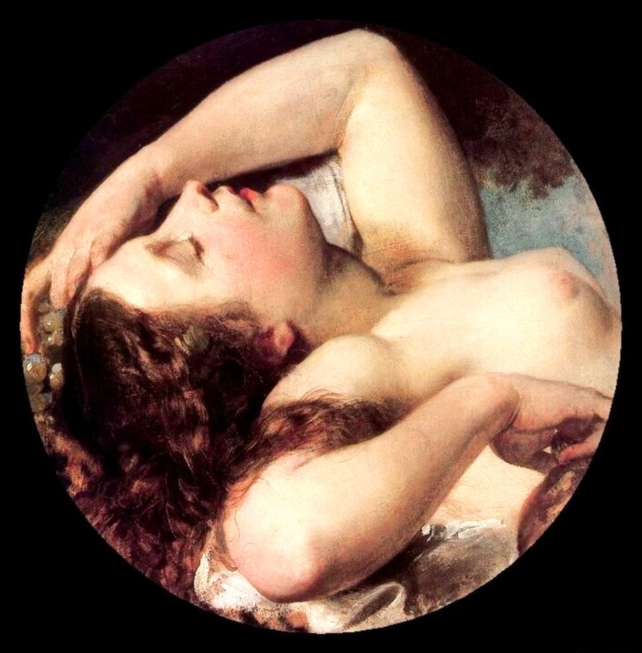 elpasha71:  Karoly Brocky (1808-1855), Sleeping Bacchante 
