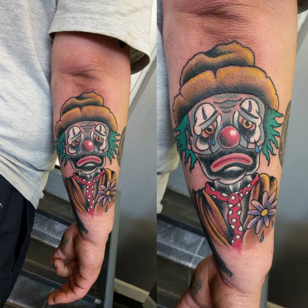 Pin by Wade on Personal Aesthetic  Clown tattoo Black ink tattoos Full  body tattoo