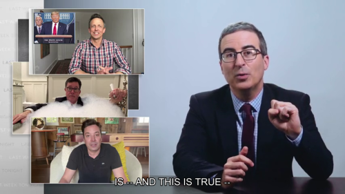 eggsaladstain: last week tonight is honestly the only watchable late show right now