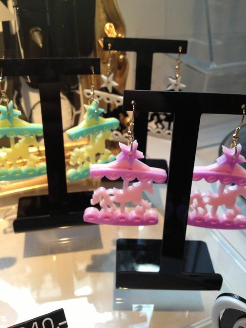 ****NEW**** Monomania Dec 2012 New earrings and hair ties with unicorns and carousels. Perfect for y