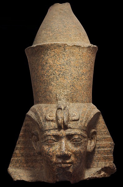 grandegyptianmuseum:Head ofKushite King Shabaka from Karnak TempleOnly the head of Shabaka is on dis