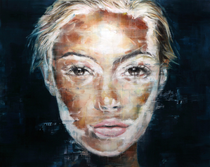 mymodernmet:  Artist Harding Meyer paints large-scale, expressive portraits that