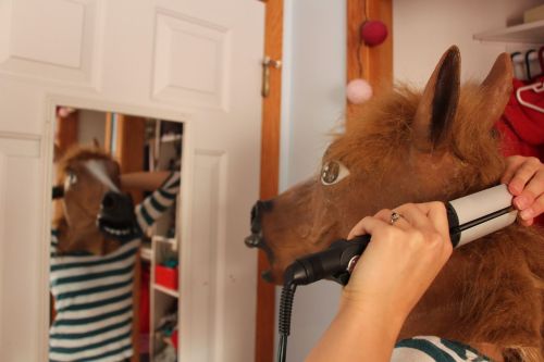 just straightening my mane &lt;3