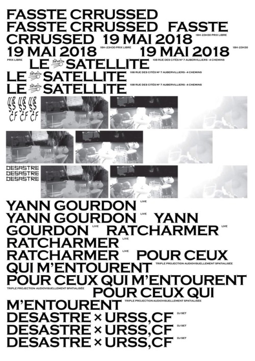 DESASTRE x URSS,CF • Yann Gourdon (France/La Nòvia) live • Ratcharmer (Black Drone/Cherbourg) live •