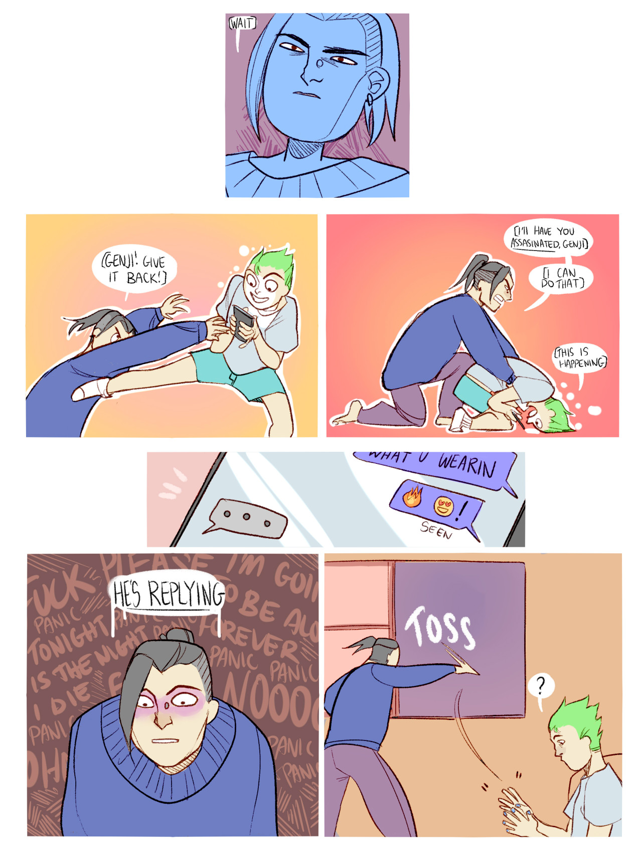 disteal:  disteal:  happy valentines day!! (Based off an anon request for Hanzo texting