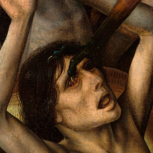 aqua-regia009:Details from “The Fall of the Damned” (c.1468) by Dirk Bouts