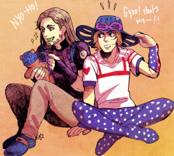 piabrando:They exchanged hats for a while, but Gyro decided that Mr.teddy bear needed a new accessory… Gyro and Johnny for Nena! I wanted to draw something for her as a thank you for all the help she’s given me with my english translation for Café