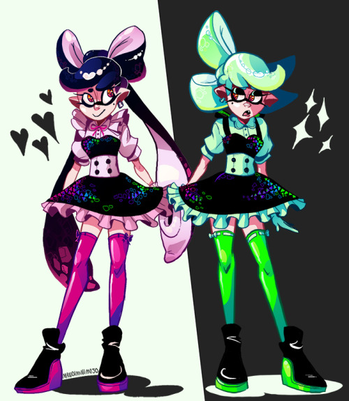 splatoonus:  ✧･ﾟ: *✧Sweet beautiful precious squid idols✧･ﾟ: *✧   <3