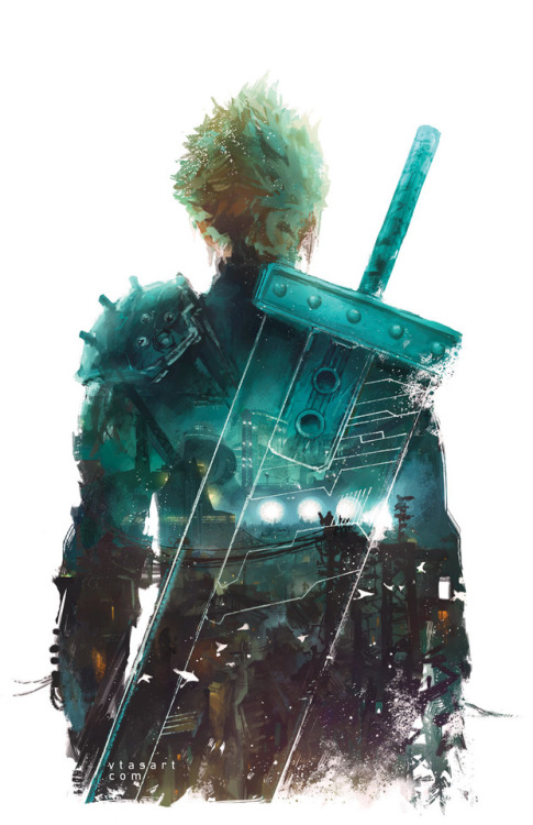 vtasart:  [FFVII] The beginning | Part 1 of 2 - vtasart.com | retweet this | instagram | dA 