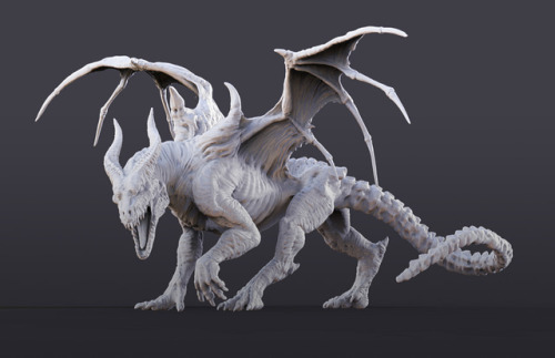 Undead Dragon 3D Render www.artstation.com/artist/kat