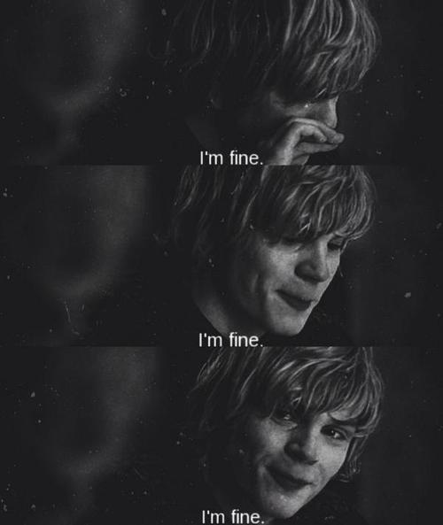 &ldquo;I&rsquo;m fine.&rdquo; on We Heart It.