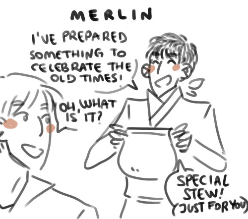 Merlin, don’t….[<< Pining]